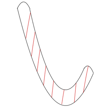 image constituée d'arcs de parabole