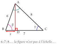 triangle de côtés 6 ; 7 et 9